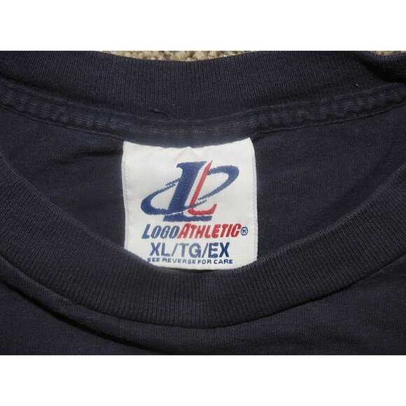 Vintage Indiana Pacers Logo Athletic THRASHED T-Shirt Men's XL Made in USA - Picture 4 of 10